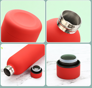 Bouteille personnalisée 500 ml Tasse en acier inoxydable Tasses de Noël Vaisselle Finition mate Gourde de voyage Gourde d'eau Bouteilles de sport - Product Image 2