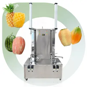 Endüstriyel kullanım ve kesim üretimi için tedarikçi Corer dilimleme işlemi ticari soyucu ananas soyma makinesi
