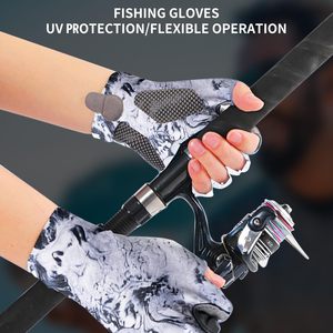 Guanti Premium da uomo/donna per la protezione solare da esterno guanti da pesca UV con dita UPF 50 + per kayak protezione da sole e UV - Product Image 5