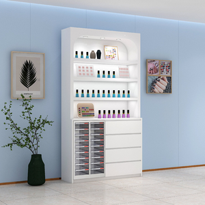 Estante de Pared para Esmaltes de Uñas 2025, Mueble Exhibidor de Productos de Belleza, Estante para Esmaltes de Uñas para Salón de Manicura - Product Image 3