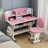 Ensemble de chaise et de bureau d'étude pour enfants inspiré des princesses, table d'apprentissage pour la maison et l'école