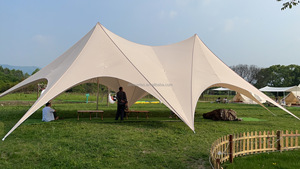 Tente de Camp en forme de M, au Design Unique, grande étoile, pour 50 personnes assise - Product Image 6