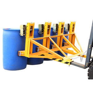 Abrazaderas para montacargas eléctrico con elevador de tambor hidráulico giratorio para tambores de aceite de plástico de 200L, altura máxima de elevación de 850mm - Product Image 4