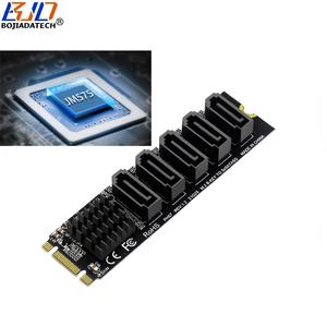 5*6Gbps konektor SATA 3.0 ke NGFF <span class=keywords><strong>M</strong></span>.2 (protokol SATA) kunci B + <span class=keywords><strong>M</strong></span> kartu adaptor antarmuka JMB575 untuk Hard Disk Drive yang tersedia - Product Image 3