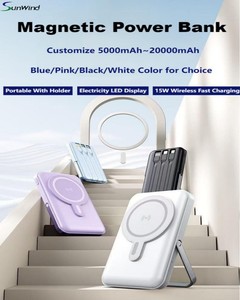 Sạc dự phòng không dây từ tính 10000mAh SWLPB 15W PD sạc nhanh 2 trong 1 - Product Image 6