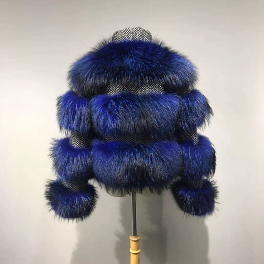 raccoon fur blue