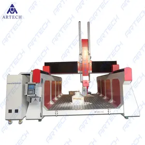 High efficiency 5 Axis CNC Router Engraving Machine Styrofoam Wood Foam CNC Router 5 Axis 360 Degree Carving Machine