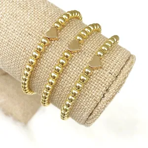 Inspire jewelry fashion jewelry bracelets elastic Bead Bracelet stretch beaded with heart bracelet fine jewelry gift