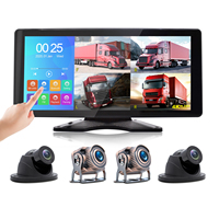 10.36 pouces 4 canaux AHD 1080P boucle enregistreur camion Bus IPS écran tactile MP5 DVR pour véhicule camion