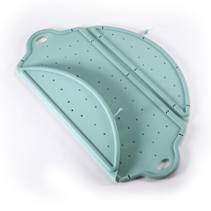 Paraspruzzi Pieghevole in Silicone Ecologico e Acciaio Inossidabile di Alta Qualità, 10-12 Pollici, Protezione Anti-Schizzi per Padelle, Multiuso per Grasso - Product Image 2