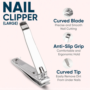 Nouvelle Arrivée Coupe-Ongles Rapide Anti-éclaboussures pour Doigts et Ongles, Lame Courbée en Acier Carbone, Grande Ouverture, Argent - Product Image 6