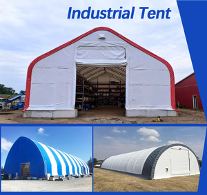 Tente de stockage personnalisée en tissu PVC série P avec structure en acier - Product Image 4