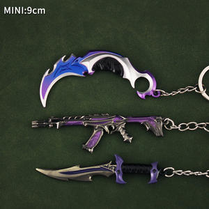 Jeu Jouets Valorant Porte-clés Mini Gun Porte-clés Retail Metal Toy Knife Prime Karambit Reaver Karambit - Product Image 2