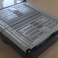 Container Plástico Dobrável Reforçado 1200x1000x860mm para Armazenamento Industrial e Agrícola de Grande Volume