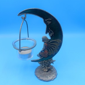 Fairy Moon <b>Candle</b> Holder Alloy Decorative Home Decoration Irregular Shape Embossing Printing - Product Image 3