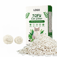 Litière pour chat en tofu naturel à base de plantes, à agglomération rapide, biodégradable, faible en poussière, parfum fruité, pour chats domestiques – Approvisionnement direct usine
