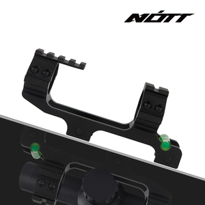 ขายึดกล้องเล็ง NOTT สำหรับท่อขนาด 30 มม., ความสูงตรงกลาง 1.4 นิ้ว สำหรับการล่าสัตว์และอุปกรณ์ออปติกกลางแจ้ง, พร้อมตัวหนีบแบบสองสกรู, พร้อมระดับน้ำ - Product Image 2