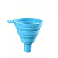 Mini entonnoir pliable en silicone anti-fuite pour cuisine, huile, vin, liquides – Ensemble d'entonnoirs pliables en silicone