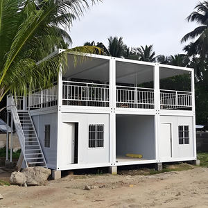 Maison conteneur modulaire portable à 2 étages, à assembler rapidement, démontable, préfabriquée pour bureau - Product Image 1