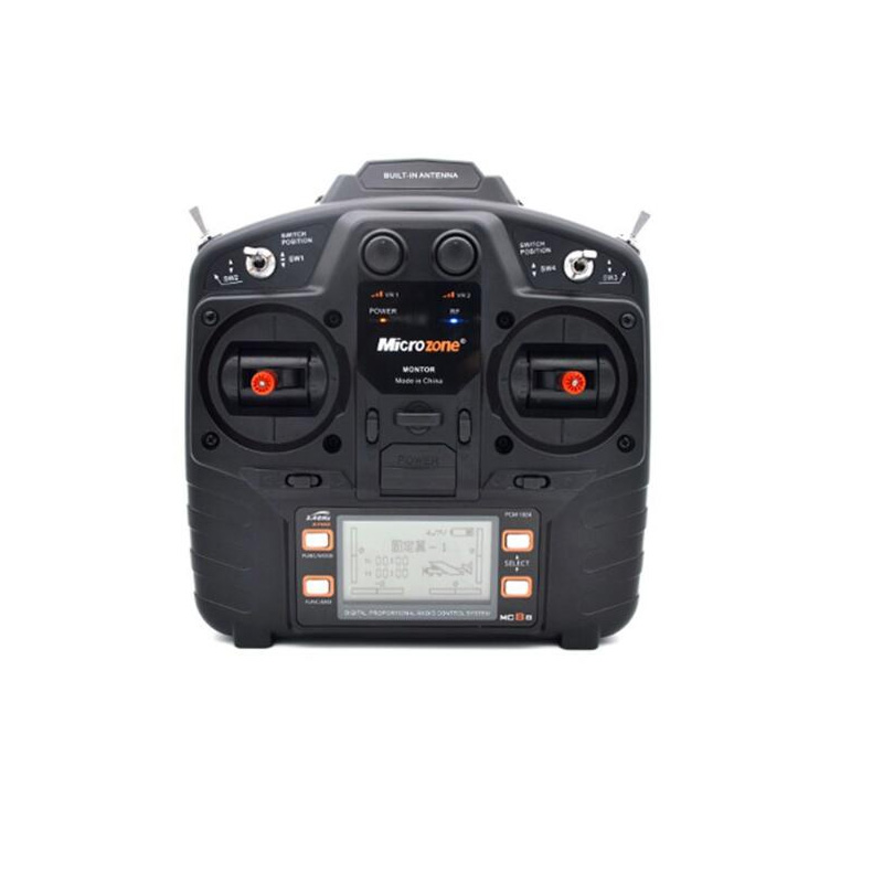 Микрозона Microzone MC8B 2,4G 8-канальный Радиопередатчик и 8-канальный радиоприемник MC8RE для радиоуправляемого самолета с неподвижным крылом