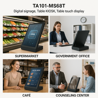 Kiosque de restaurant en forme de L de 10,1 pouces, écran tactile Android sur comptoir, affichage numérique de menu, réception, libre-service