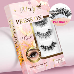 Kit d'extensions de <span class=keywords><strong>cils</strong></span> réutilisables russes DD sans colle, sans cruauté, en fibres végétales, pour extensions de <span class=keywords><strong>faux</strong></span> <span class=keywords><strong>cils</strong></span> - Product Image 1