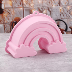 Molde de Silicona para Pastel en Forma de Arcoíris, Antiadherente, Resistente al Calor, de Grado Alimenticio, en Oferta - Product Image 3