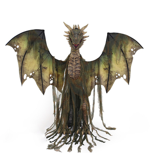 Dragón Volador Mecánico Grande de Halloween, Decoración Eléctrica por Inducción, Adorno para Parque de Atracciones, Adorno para Exteriores, <span class=keywords><strong>Bosque</strong></span> - Product Image 1