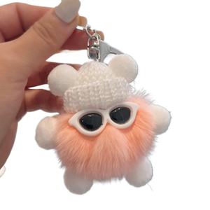 À la mode Cool fausse peluche boule <span class=keywords><strong>de</strong></span> charbon porte-clés fabricant en gros dessin animé peluche poupée porte-clés élégant clés <span class=keywords><strong>de</strong></span> voiture breloques <span class=keywords><strong>de</strong></span> sac - Product Image 1
