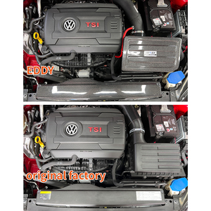 EDDY Boîtier de filtre à air du moteur en fibre de carbone brillante avec bouclier thermique pour VW <span class=keywords><strong>Golf</strong></span> <span class=keywords><strong>7</strong></span> Mk7 GTI 2.0t EA888 Gen3 CUG CHH CXDB DNPA - Product Image 5