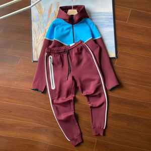 Мужской флисовый спортивный костюм на молнии - Product Image 6