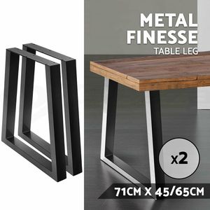Trapezium Vorm Mode Tafel <span class=keywords><strong>Base</strong></span> Ondersteuning Metalen Vierkante Buis Been Frame Voor Eettafel, Salontafel - Product Image 2