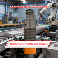 Lector RFID de alta frecuencia industrial 13.56MHz Modbus RTU Fujitsu MB89R118C NXP ICODE SLIX para sistemas MES y fabricación