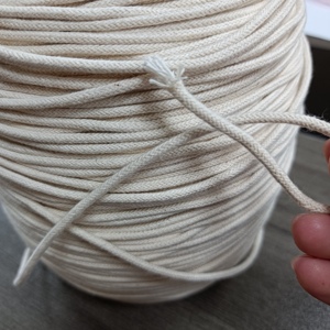 1.5 Để 10Mm Bện 100% Bông Dây Tùy Chỉnh Màu Sắc Tự Nhiên Dệt Vòng Sợi Dây Thừng Mềm Vẽ Dây Cho Hàng May Mặc Và Giày - Product Image 2