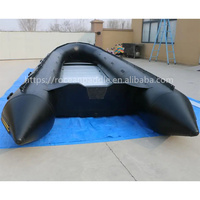 Casco de PVC inflable de piso de aluminio extraíble rígido de alta resistencia de 23 pies y 7 metros con quilla inflable y tubos de velocidad