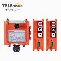 Transmisor y receptor de control remoto de piezas de maquinaria de construcción de 2 botones Telecrane de