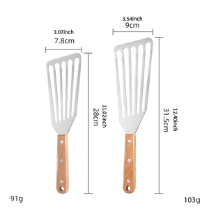 ตะหลิวทอดปลาทำจากไม้บีชอเนกประสงค์มีความยืดหยุ่นใช้กับเครื่องล้างจานได้ - Product Image 6