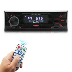 최신 자동차 오디오 플레이어 테이프 1 Din 12V FM 자동차 스테레오 라디오 플레이어 MP3 음악 DVD 플레이어 BT 자동차