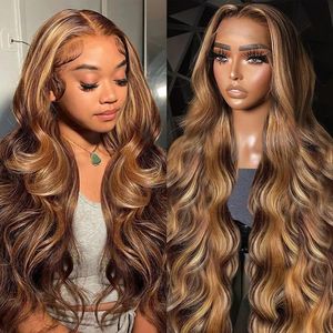 13x4 Deep Wave Blonde Highlight Lace Front <b>Wig</b> Vietnamese Human Hair Long Body Wave Frontal <b>Wig</b> - Product Image 3