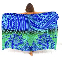 Envío de la gota de alta calidad personalizado diseño de arte de la isla del Pacífico Lavalava señoras verano playa chal bufanda traje de baño envoltura Sarong