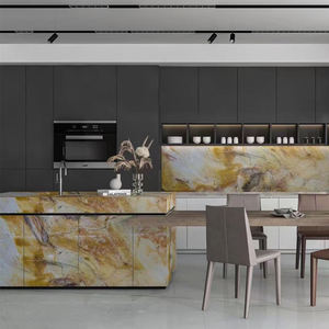 Quartzite naturel poli, grande dalle moderne pour villa, épaisseur 18 mm, Colbri Rubi, pour décoration intérieure et comptoirs en quartzite. - Product Image 6