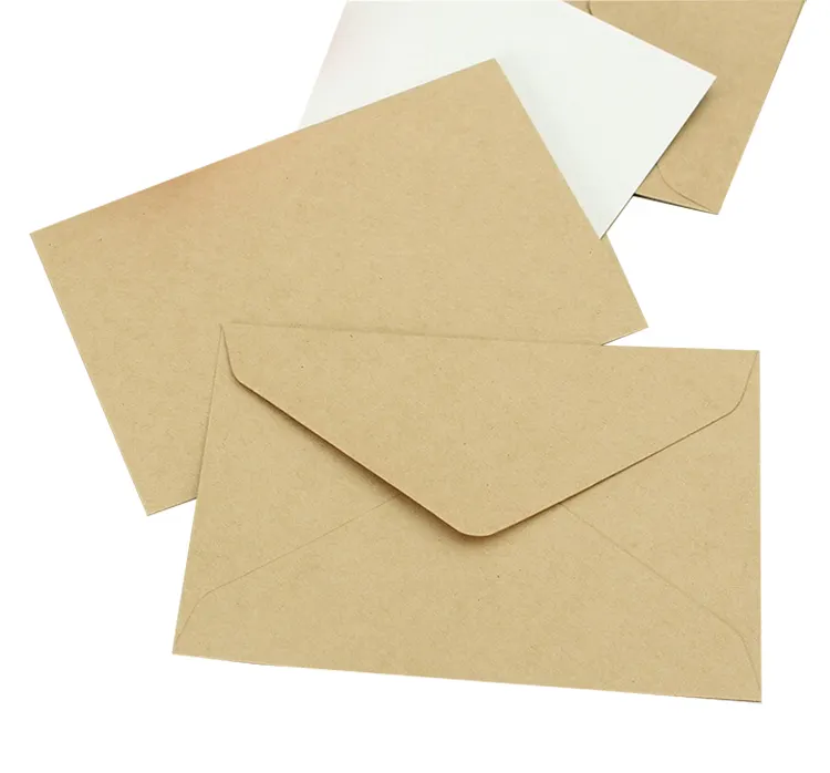Expanded Small Kraft Paper Envelope with 120g Thickness Wallet Envelope Custom Envelope For letter or Cash
