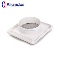 NOUVEAU HVACR SMS-PW Grille de ventilation carrée en plastique de haute qualité pour conduit d'air