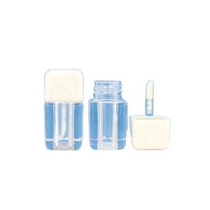 New Arrival pink <b>Mini</b> square Transparent Lip Gloss Tube Bottle Empty Lip Gloss Container Cosmetic Packaging - Product Image 5