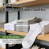 Chaussettes de course en fibre de bambou personnalisées avec logo, respirantes, anti-odeur, séchage rapide, pour athlétisme, randonnée, sports de plein air, OEM ODM