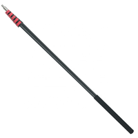 Perche télescopique robuste en aluminium avec embout fileté en métal, manche d'extension durable pour brosse de nettoyage