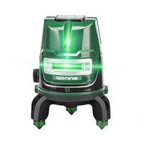 Niveau laser Weili Wynns W4608, lumière verte, 12 lignes, haute précision, lumière puissante, batterie au lithium, ligne infrarouge extérieure