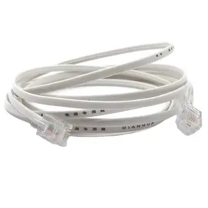 Kabel Komunikasi PVC Telepon Kabel Patch RJ11 Ke Rj11