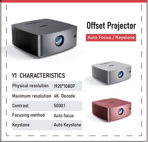 Siêu Cao-End Bù Đắp Máy Chiếu Y1 5G <span class=keywords><strong>Wifi</strong></span> Hỗ Trợ 4K Rạp Hát Tại Nhà Android Máy Chiếu 350 ANSI <span class=keywords><strong>Lumens</strong></span> Với Xây Dựng Trong Loa - Product Image 6