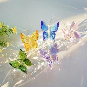 Hot Selling Wholesale 2024 Latest Design Crystal Butterfly Crafts With Different Colors for Holiday Gift and Decorations